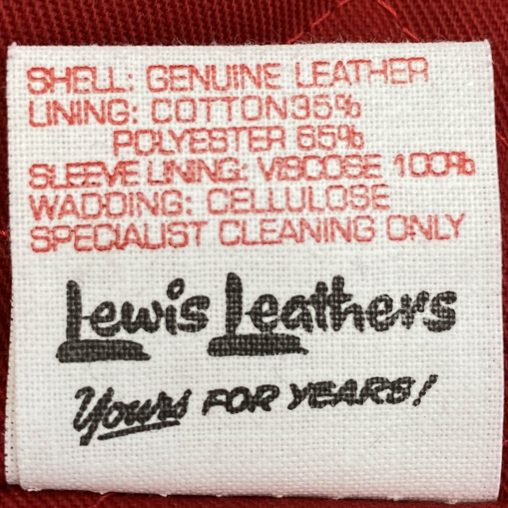 Lewis Leathers ルイスレザー Lightning REAL HIDE ライトニング レザー ライダース ジャケット ブラック系 34【中古】