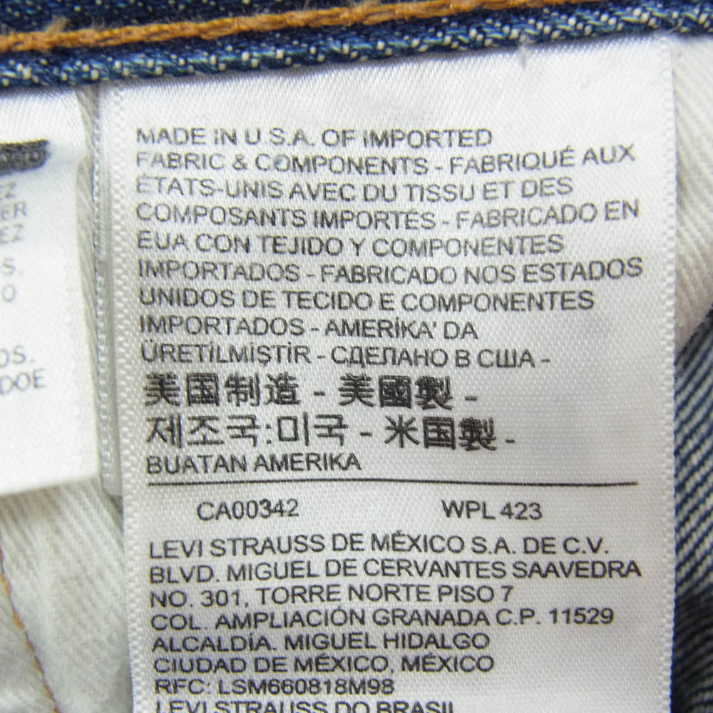 Levi's リーバイス PC9-79830-0075 USA製 93年製 復刻 デニム パンツ インディゴブルー系 29【中古】