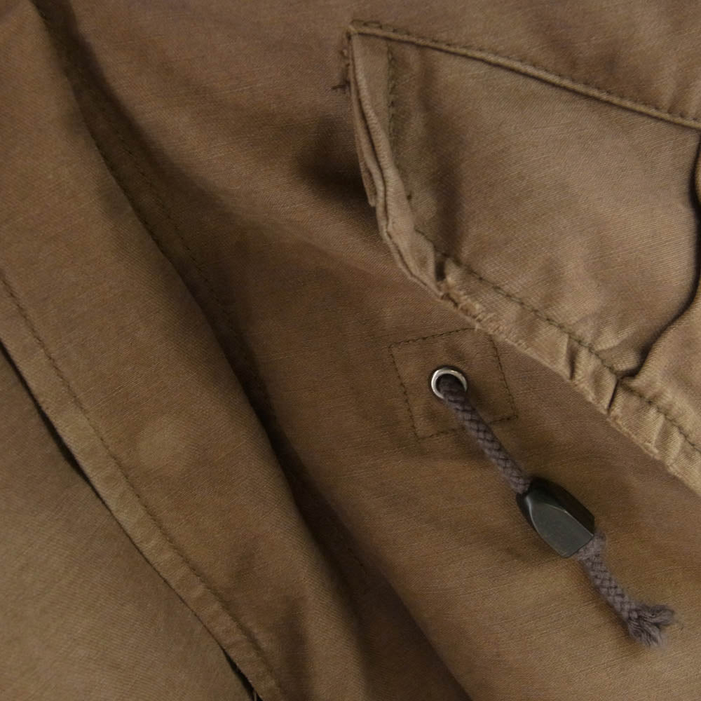 wjk ダブルジェイケイ 1130 CT01S destroy cotton twill ボアライナー付き M52 モッズ コート グレー系 S【中古】