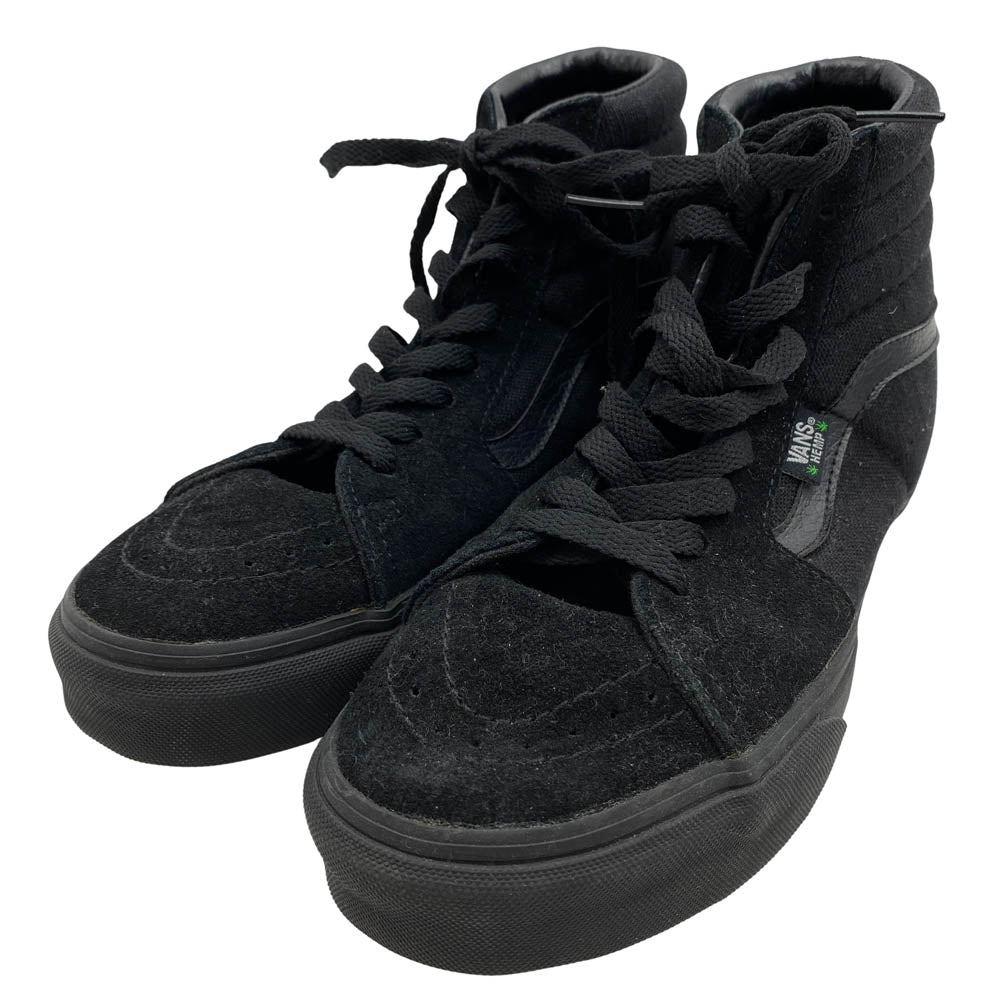 VANS バンズ HEMP SK8 Hi ヘンプ ハイカット ブラック系 24.5cm【中古】