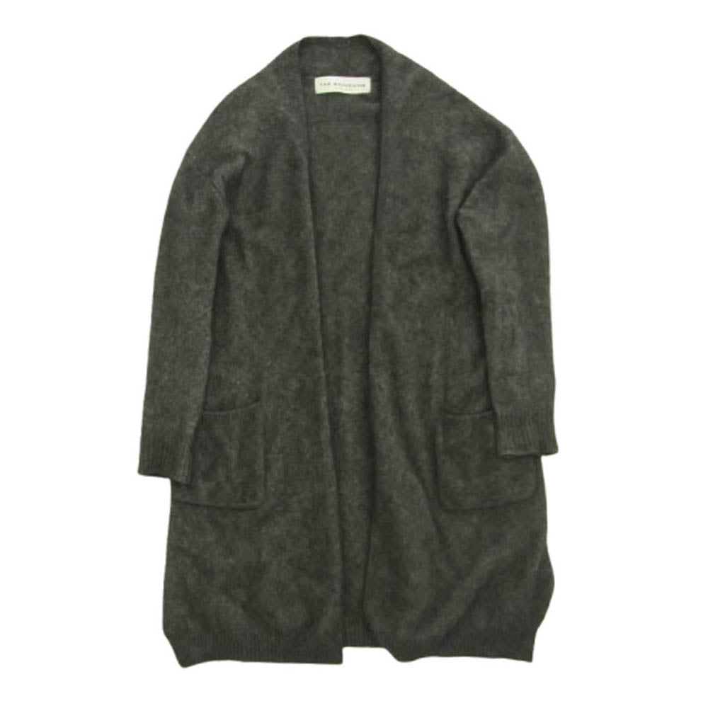 THE SHINZONE ザ シンゾーン 15AMSNI69 RACOON CARDIGAN ラクーン シャギー ロング カーディガン グレー系 F【中古】