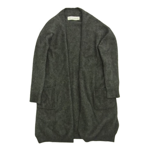 THE SHINZONE ザ シンゾーン 15AMSNI69 RACOON CARDIGAN ラクーン シャギー ロング カーディガン グレー系 F【中古】