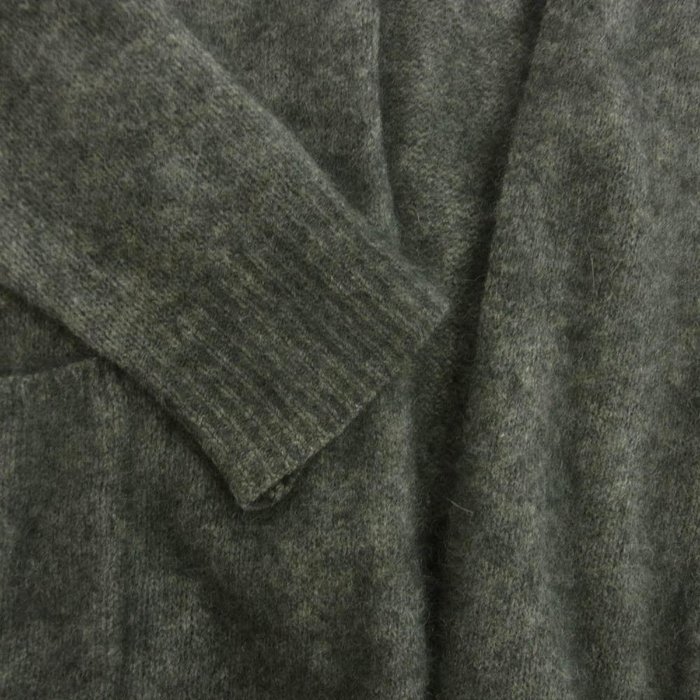 THE SHINZONE ザ シンゾーン 15AMSNI69 RACOON CARDIGAN ラクーン シャギー ロング カーディガン グレー系 F【中古】