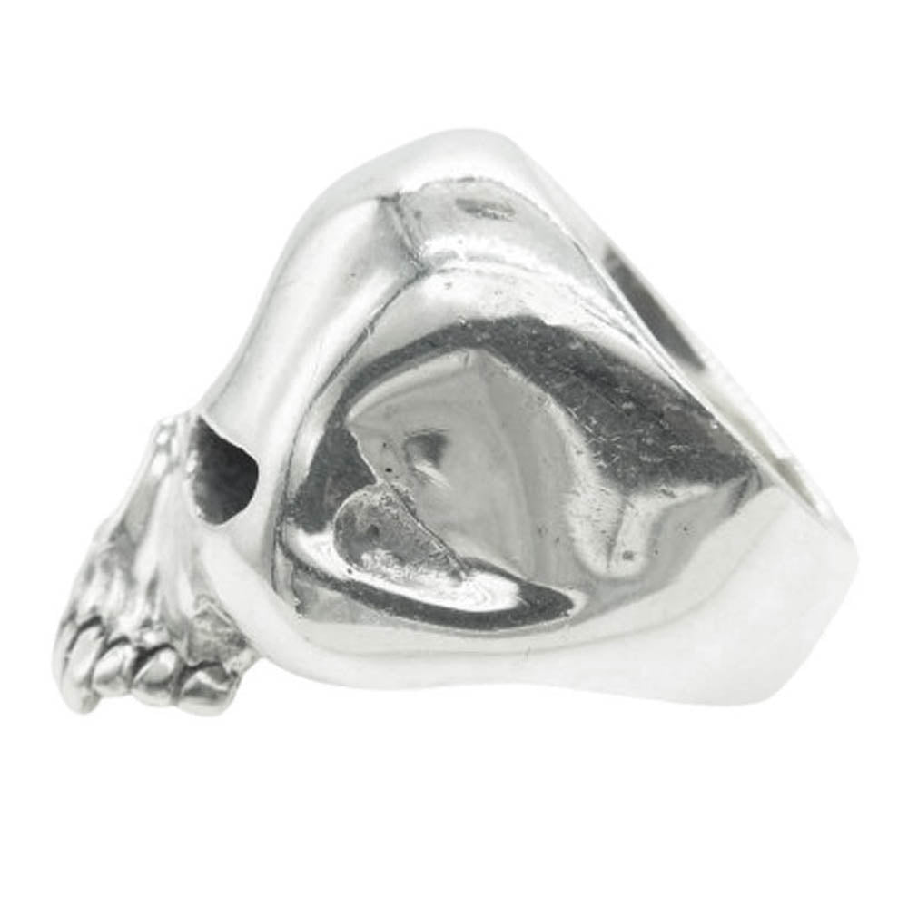 CRAZY PIG クレイジーピッグ EVIL SKULL RING LARGE ラージ エビルスカル リング シルバー系 18号【中古】