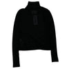 MAISON MARGIELA メゾンマルジェラ 22AW S62NC0111 MM6 Black Logo Sheer Top シアーニット トップ SIXロゴ 長袖 Tシャツ ブラック系 S【中古】