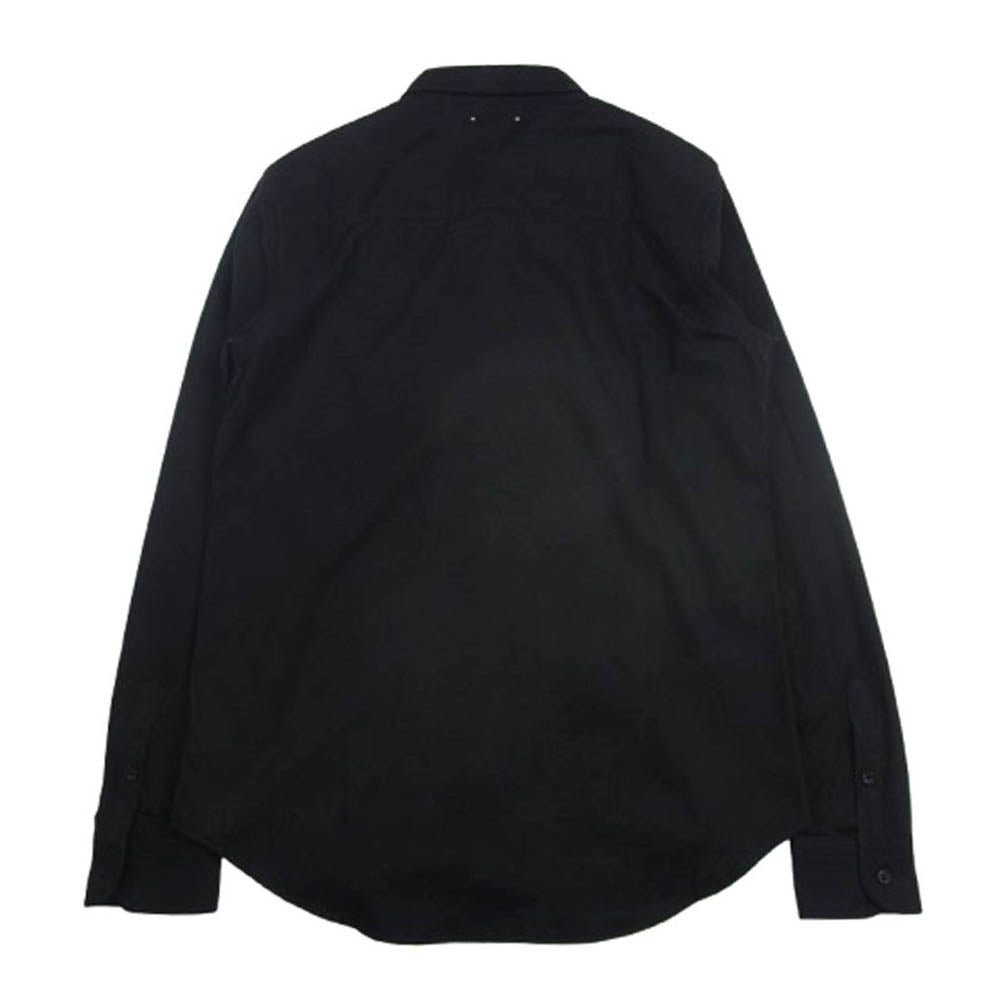 MINEDENIM マインデニム 2008-5003-98-032 シャドウスター 総柄 長袖 デニム シャツ ブラック系 3【中古】