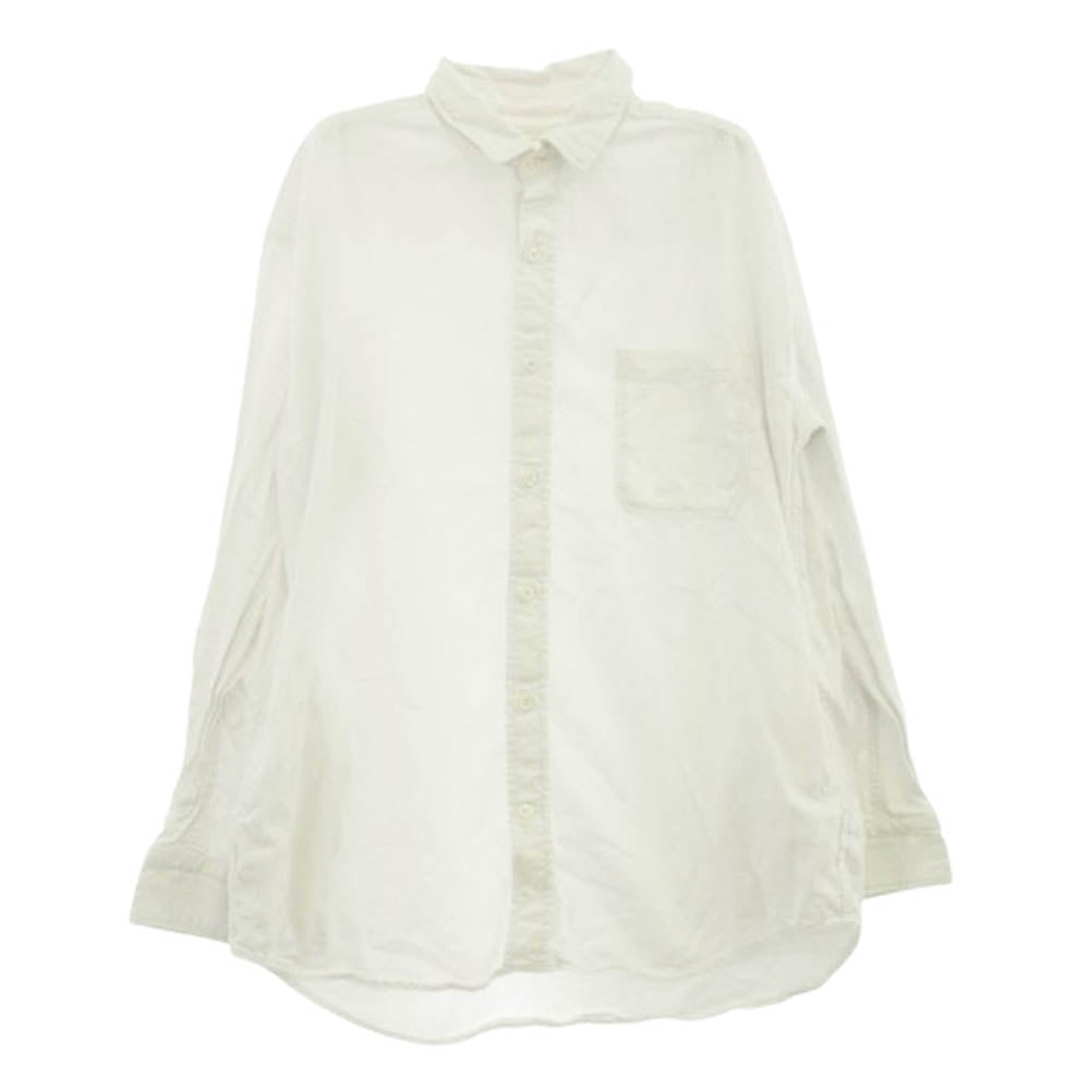 MINEDENIM マインデニム コットン 長袖 シャツ ホワイト系 3【中古】