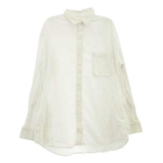MINEDENIM マインデニム コットン 長袖 シャツ ホワイト系 3【中古】