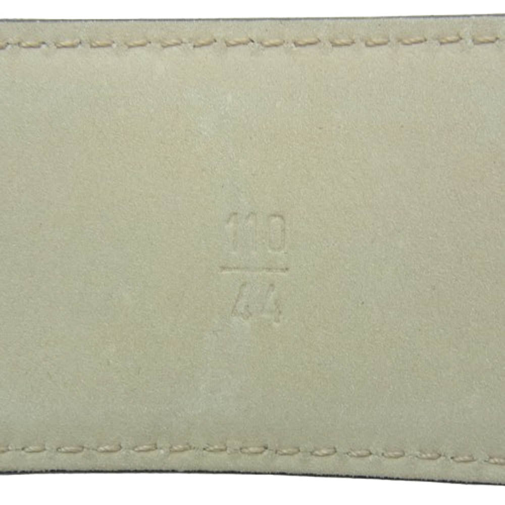 BVLGARI ブルガリ 26107 ラウンドロゴ ロゴバックル レザー ベルト ブラック系 カットされている為サイズ不明【中古】