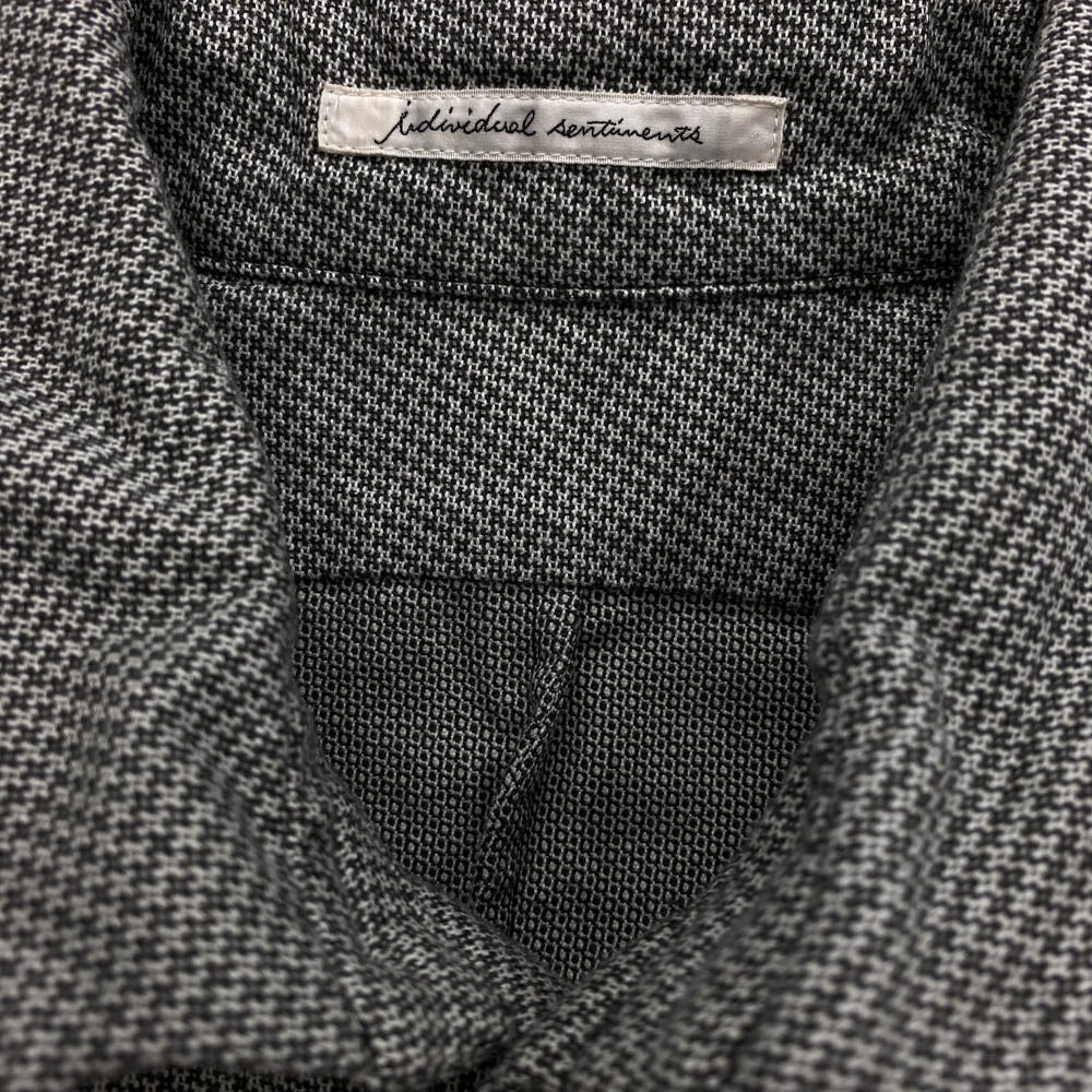 INDIVIDUAL SENTIMENTS インディビジュアルセンチメント 17-18AW コットン ウール 長袖 シャツ ブラウン系 1【中古】