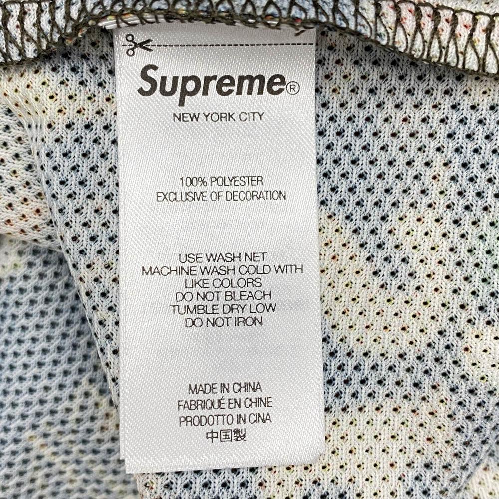 Supreme シュプリーム 25SS Vinci Per Noi Soccer Jersey ヴィンチ ペル ノイ サッカージャージ メッシュ 半袖 Vネック カットソー Tシャツ オレンジ系 L【中古】