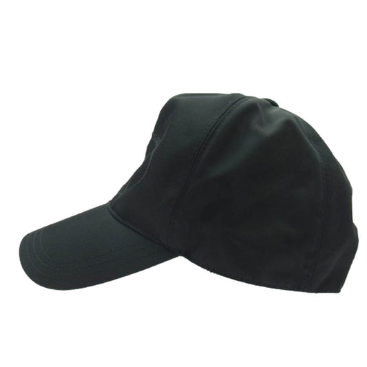 PRADA プラダ 2HC179 RE-NYLON リナイロン ロゴ刺繍 キャップ 帽子 ブラック系【中古】