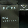 PRADA プラダ 2HC179 RE-NYLON リナイロン ロゴ刺繍 キャップ 帽子 ブラック系【中古】