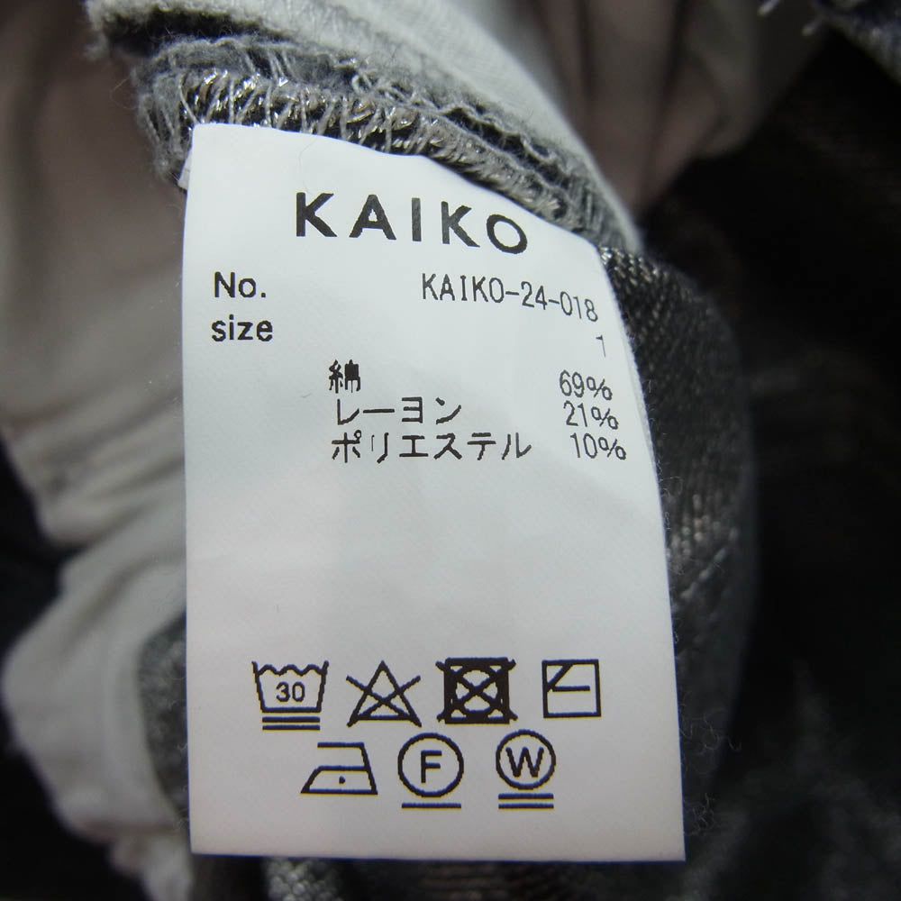 カイコー KAIKO-24-018 SHINING FADED DENIM PANTS シャイニング フェーデッド デニム パンツ ブラック系 1【中古】