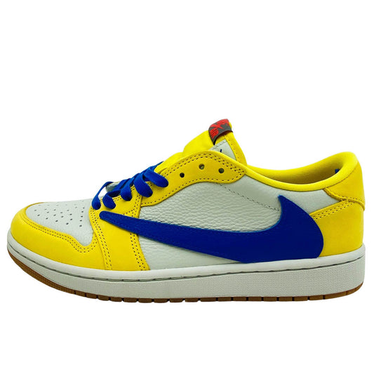 NIKE AIR JORDAN ナイキ ジョーダン DZ4137-700 × Travis Scott トラヴィススコット Women's Air Jordan 1 Retro Low OG Canary AJ1 エアジョーダン ロー カナリー スニーカー イエロー系 27.5cm【新古品】【未使用】【中古】