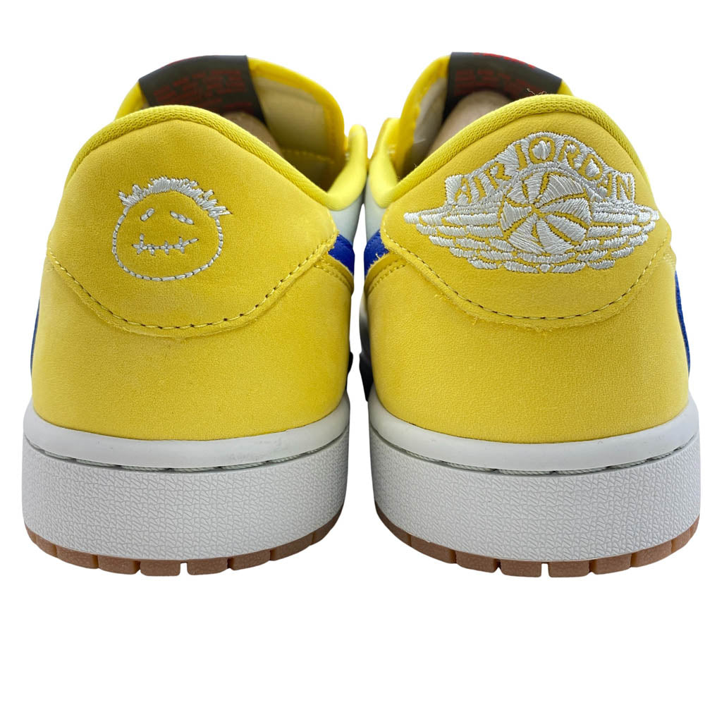 NIKE AIR JORDAN ナイキ ジョーダン DZ4137-700 × Travis Scott トラヴィススコット Women's Air Jordan 1 Retro Low OG Canary AJ1 エアジョーダン ロー カナリー スニーカー イエロー系 27.5cm【新古品】【未使用】【中古】