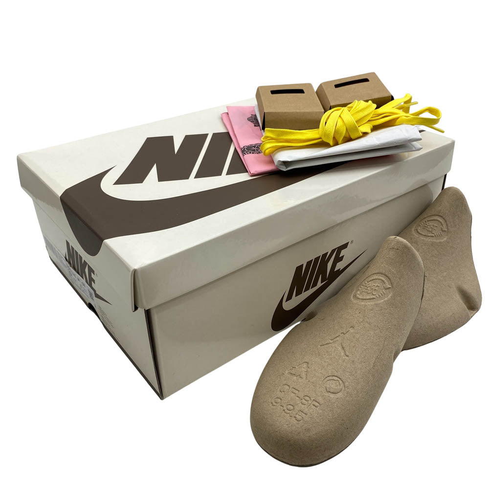 NIKE AIR JORDAN ナイキ ジョーダン DZ4137-700 × Travis Scott トラヴィススコット Women's Air Jordan 1 Retro Low OG Canary AJ1 エアジョーダン ロー カナリー スニーカー イエロー系 27.5cm【新古品】【未使用】【中古】