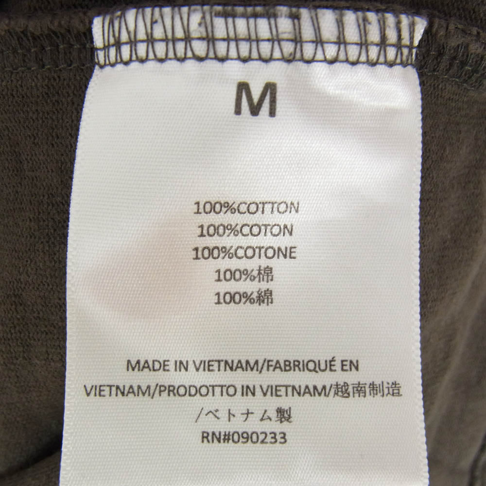 FEAR OF GOD フィアオブゴッド ESSENTIALS エッセンシャルズ ラバー ロゴ Tシャツ 半袖カットソー チャコール系 M【中古】