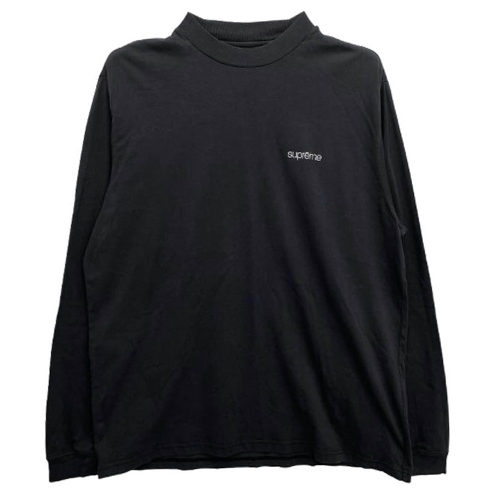 Supreme シュプリーム 23AW Mock Neck L S Top クラシックロゴ モックネック 長袖カットソー ダークグレー系 XL【中古】