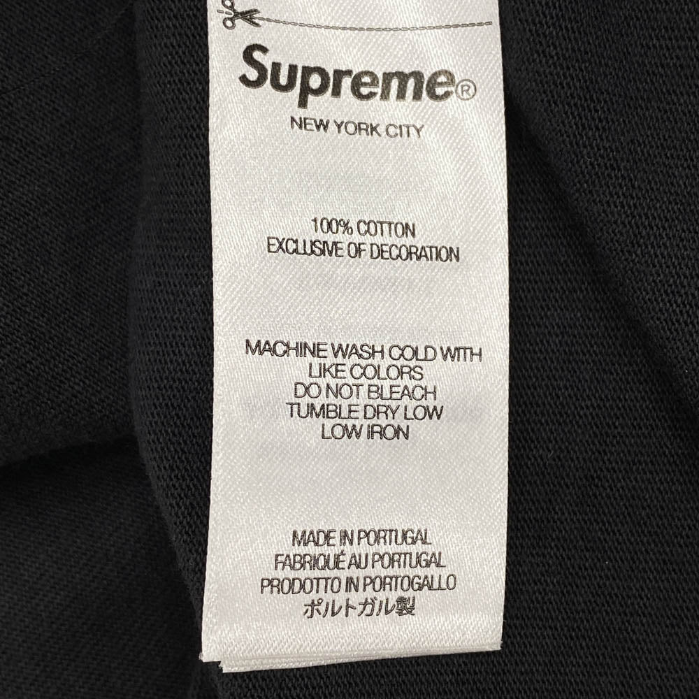 Supreme シュプリーム 23AW Mock Neck L S Top クラシックロゴ モックネック 長袖カットソー ダークグレー系 XL【中古】