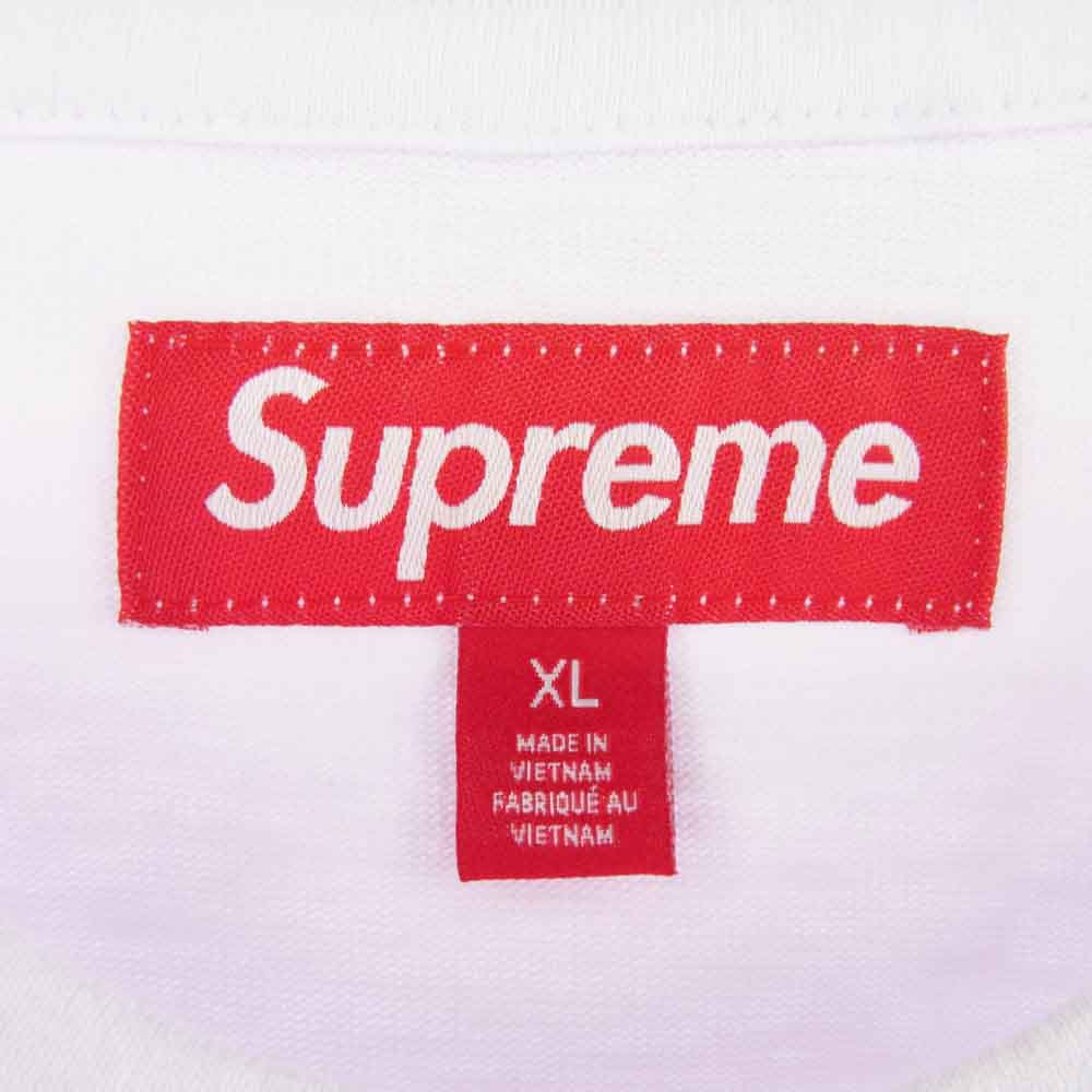 Supreme シュプリーム 24AW Twill Applique S/S Top ツウィルアップリケ Tシャツ 半袖カットソー ホワイト系 XL【美品】【中古】