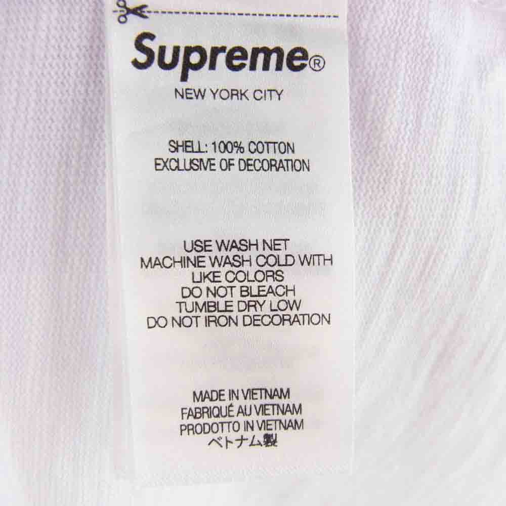 Supreme シュプリーム 24AW Twill Applique S/S Top ツウィルアップリケ Tシャツ 半袖カットソー ホワイト系 XL【美品】【中古】