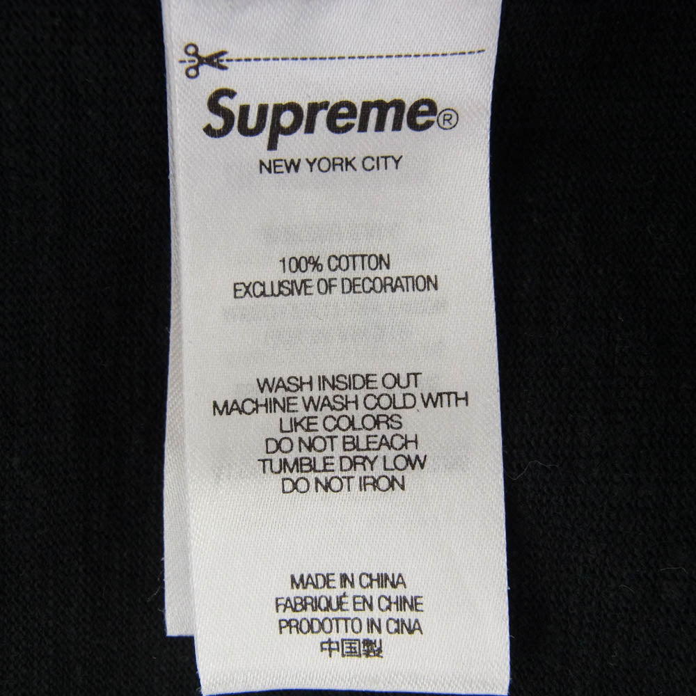 Supreme シュプリーム 24SS Stencil Embroidered S S Top ステンシル エンブロイダリー Tシャツ 半袖カットソー ブラック系 XL【中古】