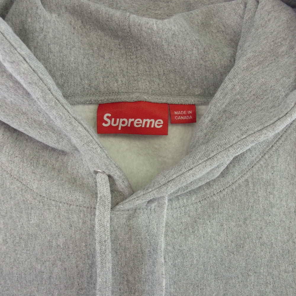 Supreme シュプリーム 24SS Collegiate Hooded Sweatshirt カレッジエイト ロゴ プルオーバーパーカー フーディ グレー系 XL【新古品】【未使用】【中古】