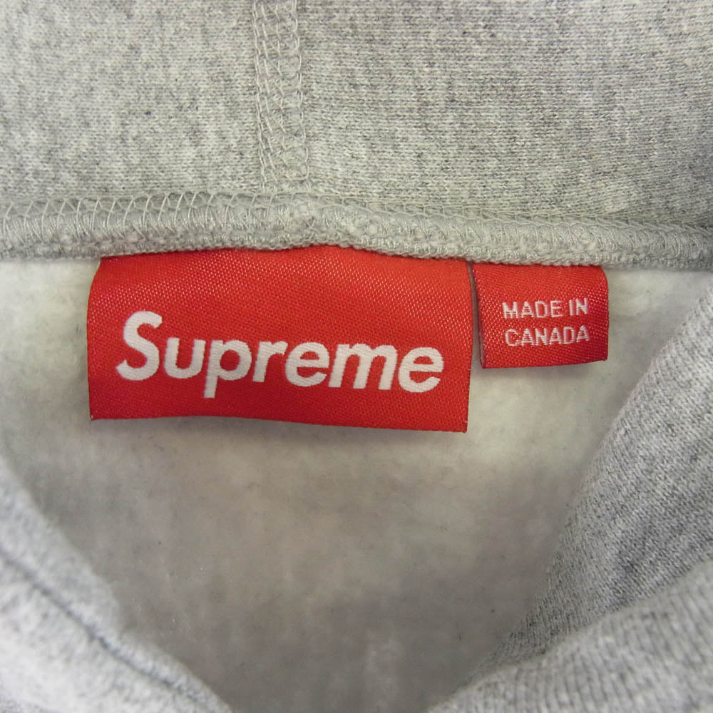 Supreme シュプリーム 24SS Collegiate Hooded Sweatshirt カレッジエイト ロゴ プルオーバーパーカー フーディ グレー系 XL【新古品】【未使用】【中古】