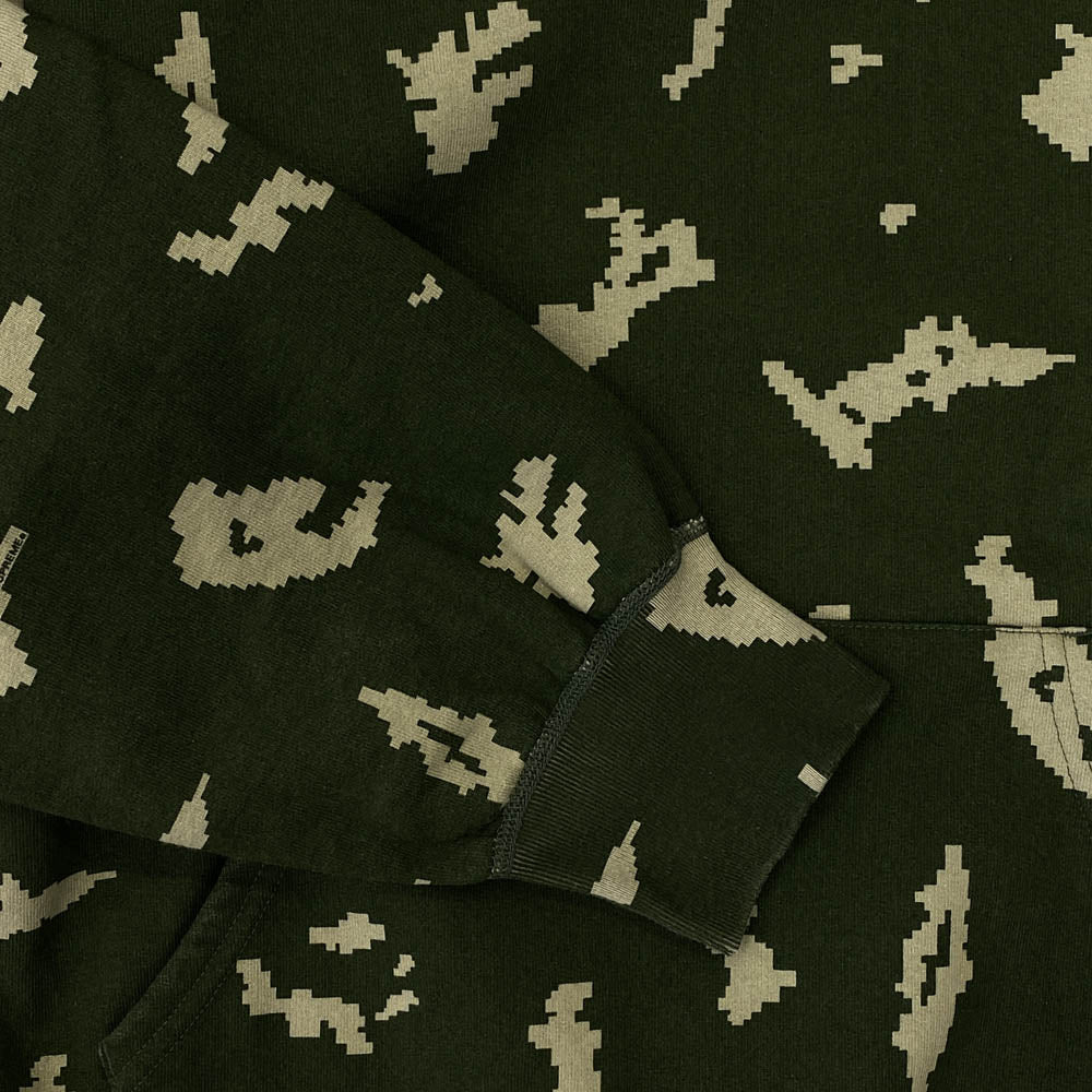 Supreme シュプリーム 21AW Box Logo Hooded Sweatshirt Olive Russian Camo ボックスロゴ ロシアンカモ プルオーバースウェットパーカー グリーン系 XL【中古】