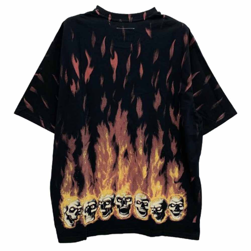 Supreme シュプリーム 24SS × MM6 Maison Margiela エムエムシックス メゾンマルジェラ Liquid Blue Oversized Tee リキッド ブルー オーバーサイズ Tシャツ 半袖カットソー ブラック系 L【中古】