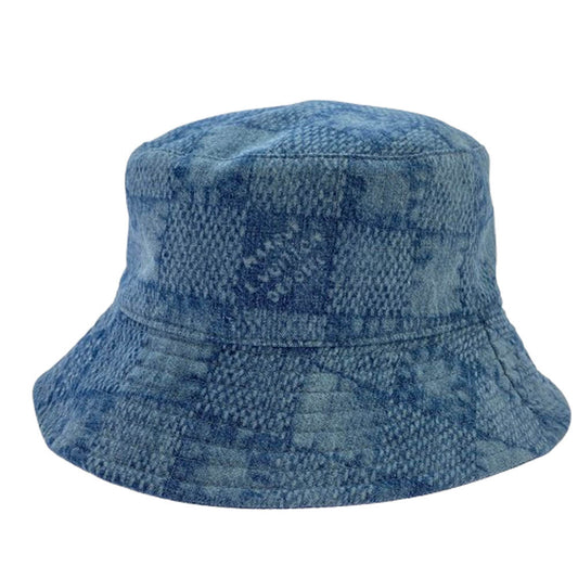LOUIS VUITTON ルイ・ヴィトン 25SS M5050L ロゴ刺繍 スプラッシュ ダミエ バケットハット リバーシブル ブルー系【中古】