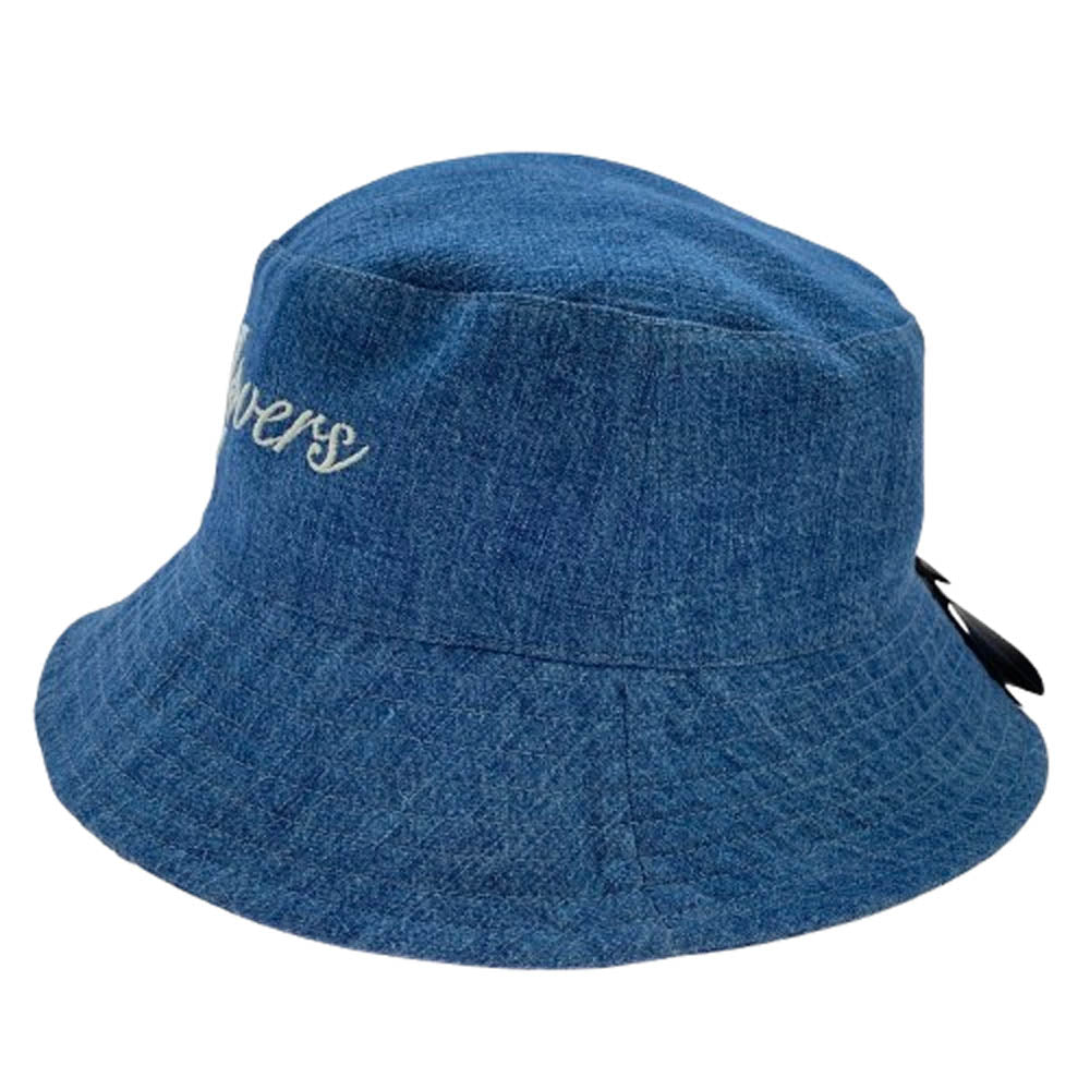 LOUIS VUITTON ルイ・ヴィトン 25SS M5050L ロゴ刺繍 スプラッシュ ダミエ バケットハット リバーシブル ブルー系【中古】