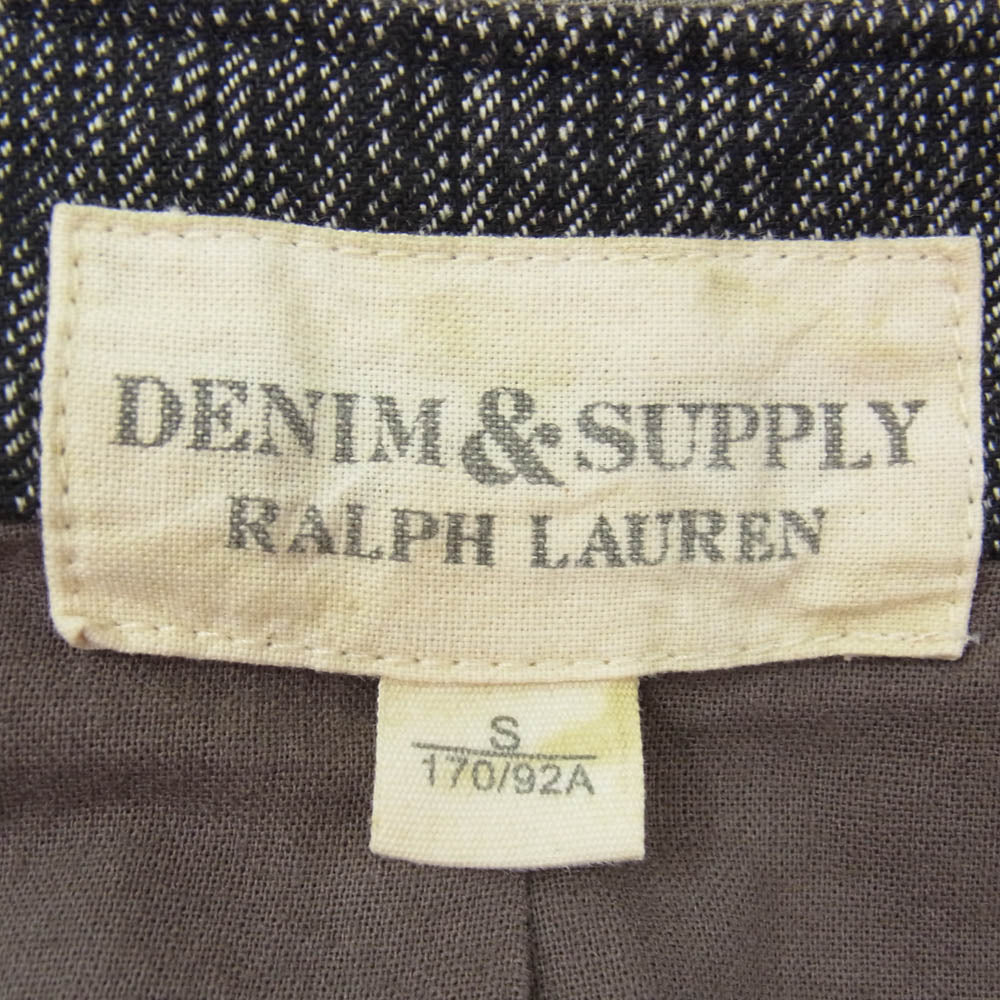 RALPH LAUREN ラルフローレン denim&supply デニムアンドサプライ ベスト ジレ ブラック系 S【中古】