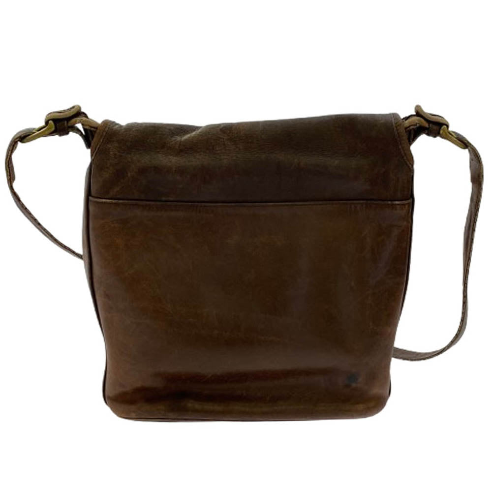 COACH コーチ OLD COACH オールドコーチ レザーショルダー バッグ ブラウン系【中古】