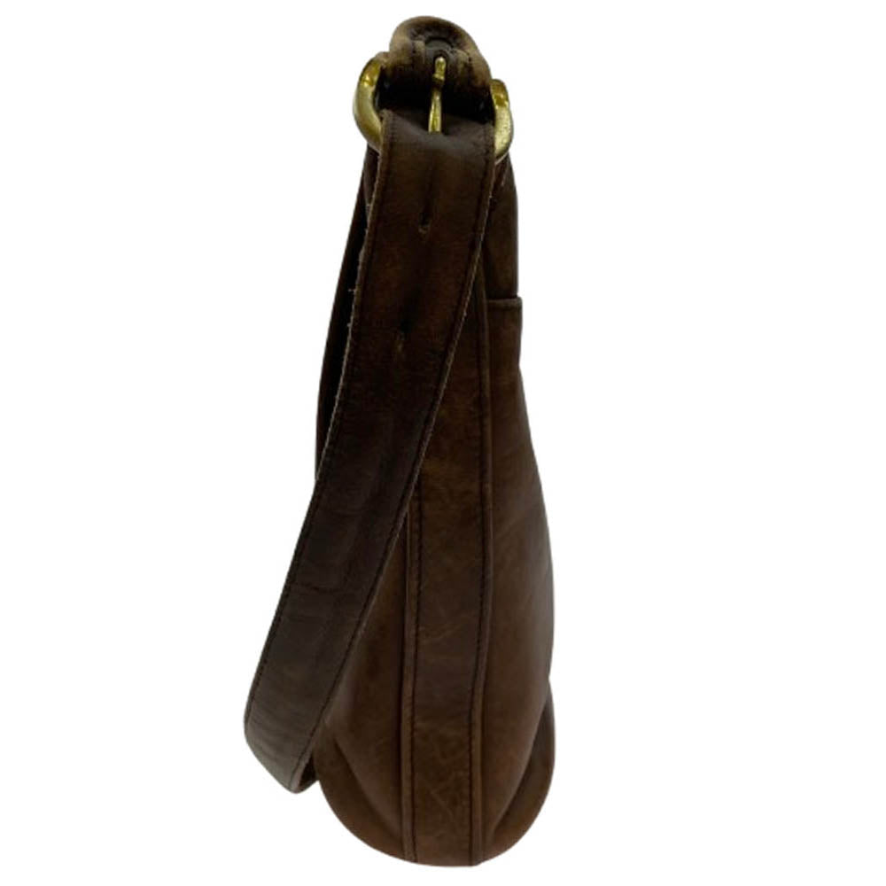 COACH コーチ OLD COACH オールドコーチ レザーショルダー バッグ ブラウン系【中古】