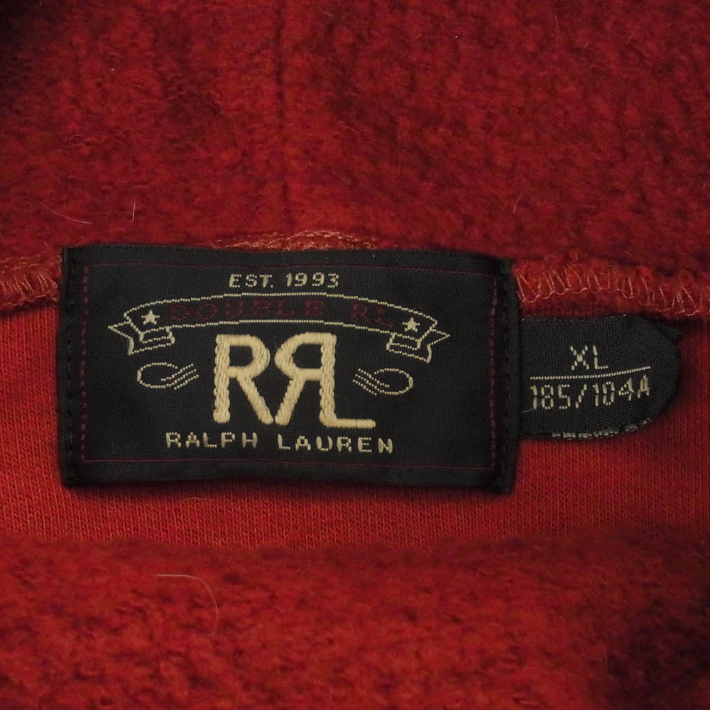 RRL ダブルアールエル タートルネック ボア フリース プルオーバー ジャケット コットン ポリエステル レッド系 XL【中古】