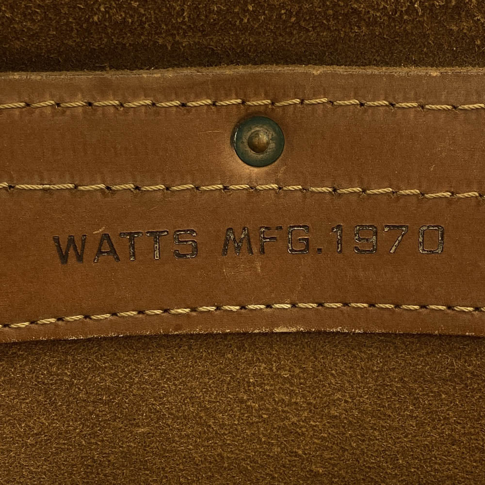 ヴィンテージ 70s WATTS MFG 1970 レザー メール バッグ ブラウン系【中古】