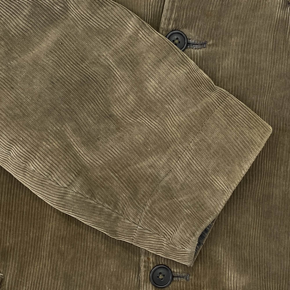 ヴィンテージ FRENCH WORK COVERALL JACKET フレンチ コーデュロイ ワークジャケット ベージュ系【中古】