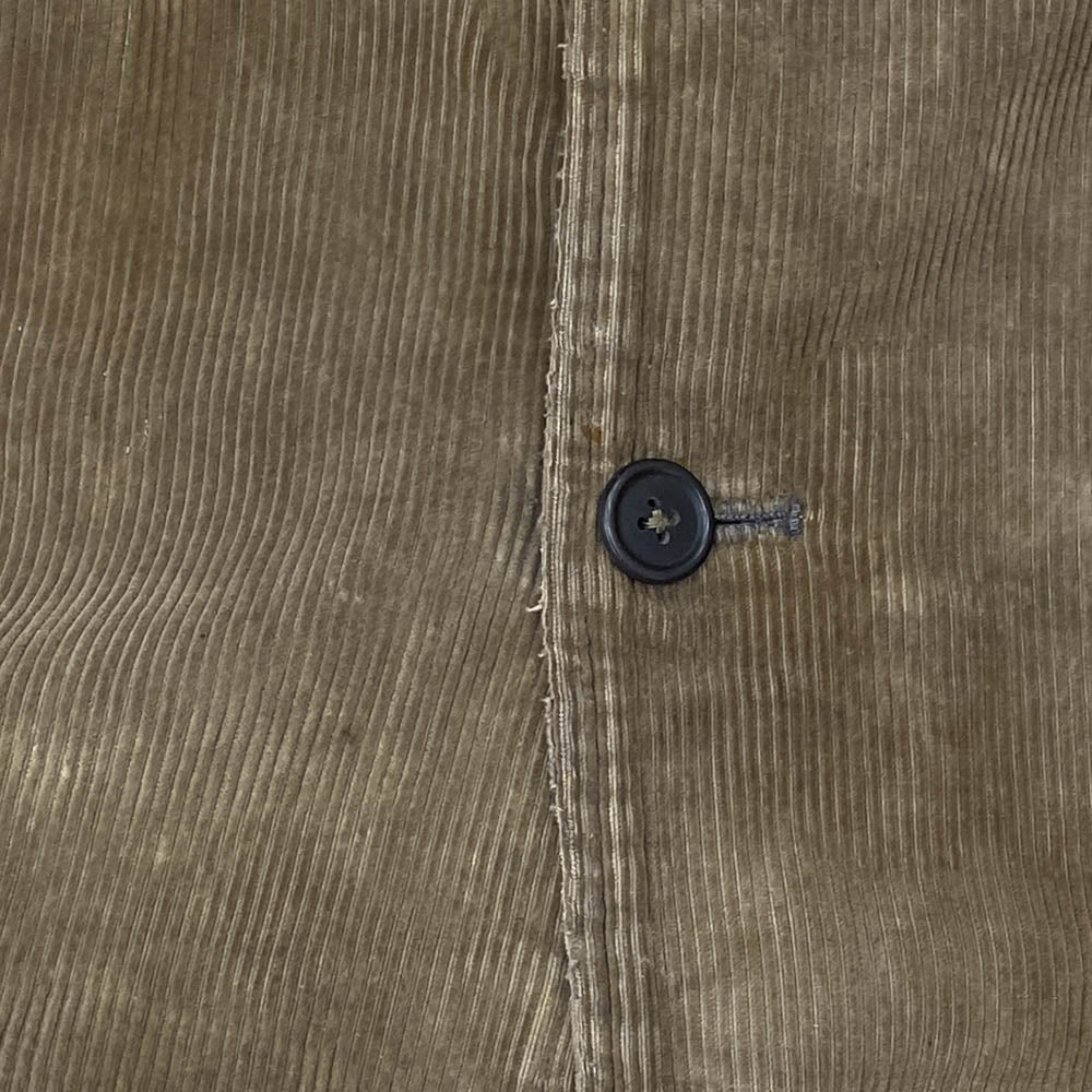 ヴィンテージ FRENCH WORK COVERALL JACKET フレンチ コーデュロイ ワークジャケット ベージュ系【中古】