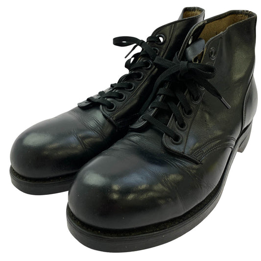 ヴィンテージ US ARMY 米軍 実物 AVON オイルレジスタントソール スチールトゥ セーフティ チャッカ ブーツ ブラック系 US9.5【中古】