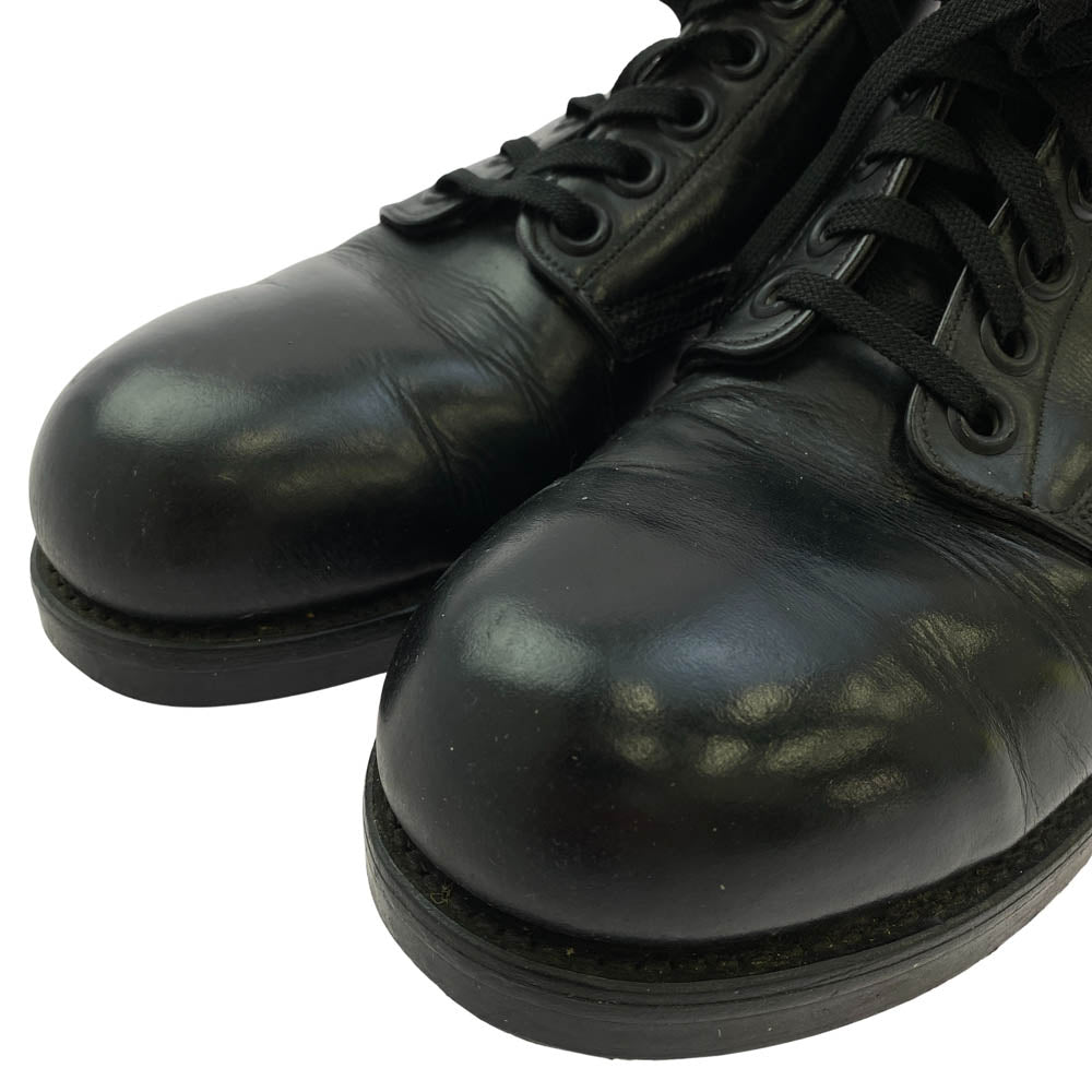 ヴィンテージ US ARMY 米軍 実物 AVON オイルレジスタントソール スチールトゥ セーフティ チャッカ ブーツ ブラック系 US9.5【中古】