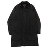 Barbour バブアー 4103174 英国製 SL BORDER スリムフィット ボーダー ワックス コットン ロング ジャケット ブラック系 36【中古】