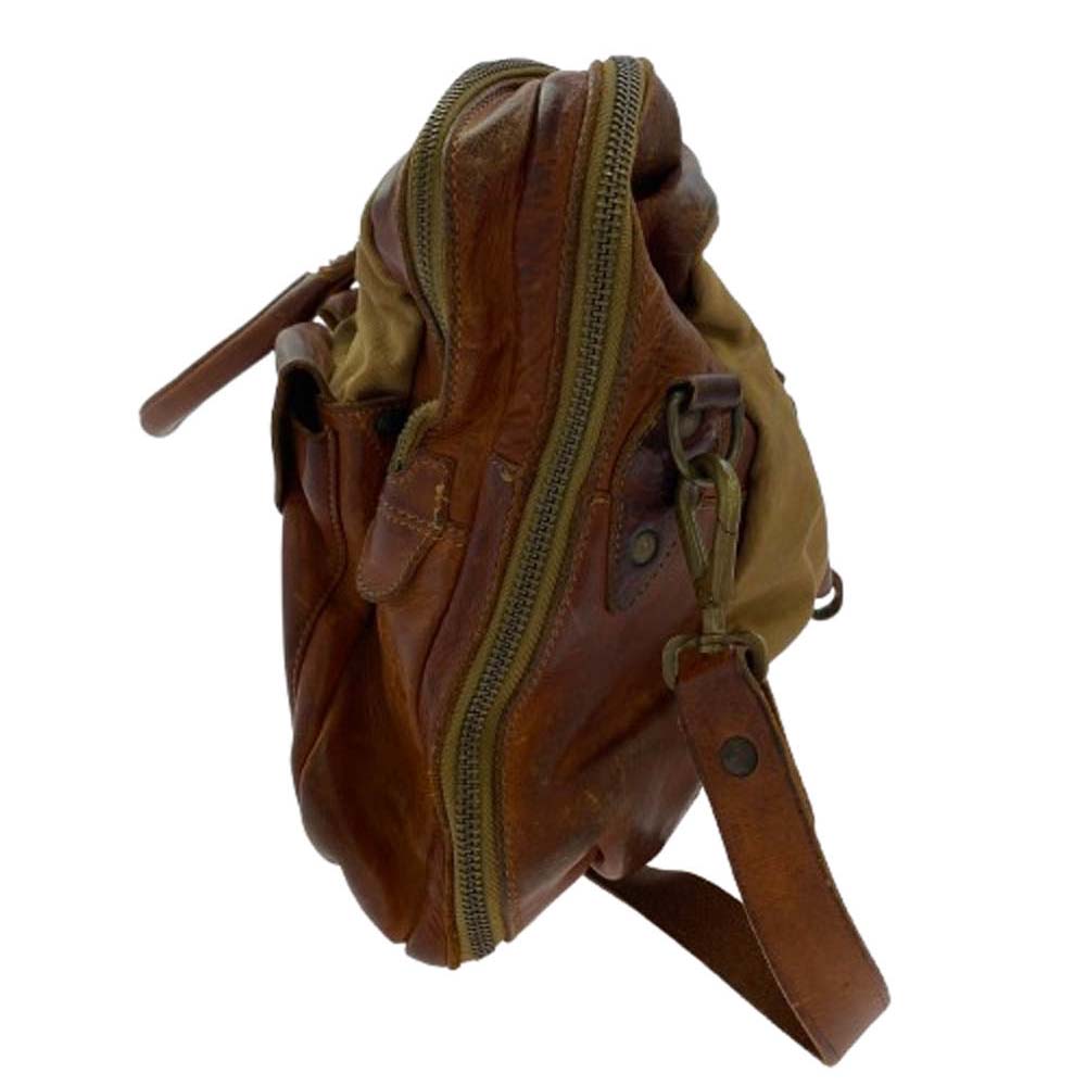 RRL ダブルアールエル ヴィンテージ加工 カーゴ レザー キャンバス