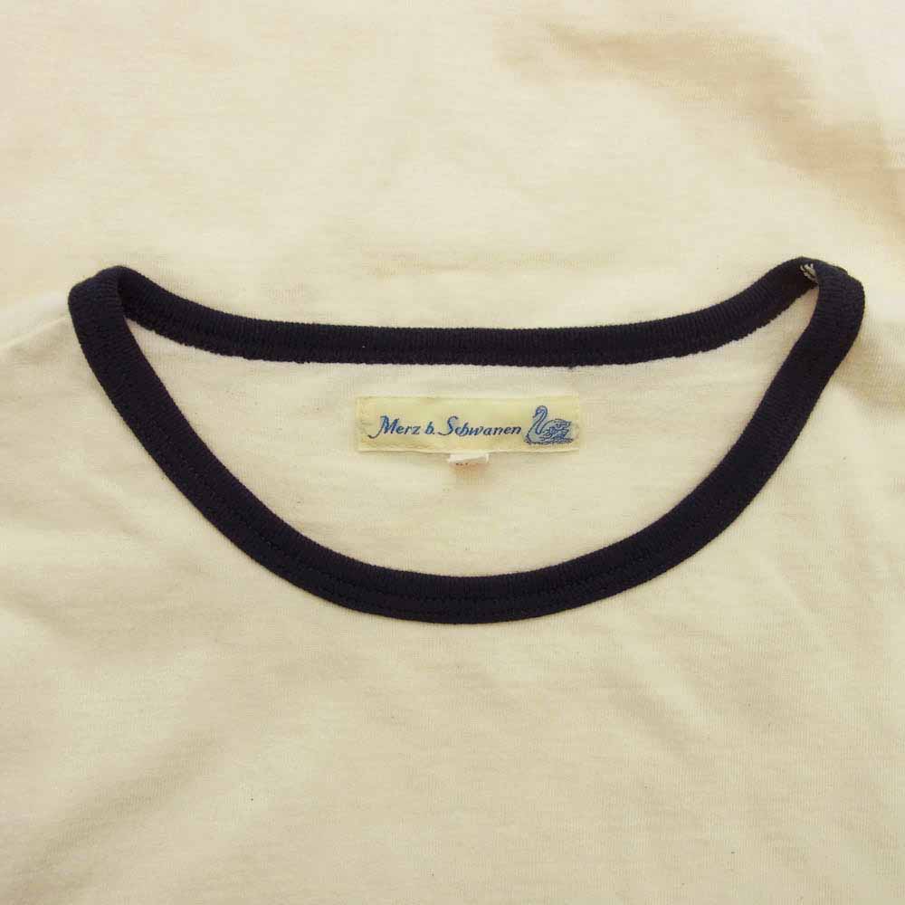 メルツベーシュヴァーネン 8040-30-21090 ドイツ製 リンガー 半袖 Tシャツ オフホワイト系 M【中古】