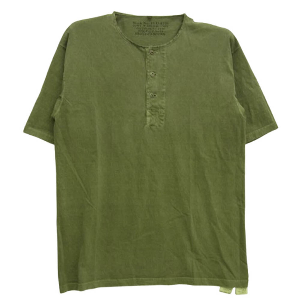 Nigel Cabourn ナイジェルケーボン 8048-00-21026 50s Henley T-Shirt ヘンリーネック 半袖 Tシャツ グリーン系 46【中古】