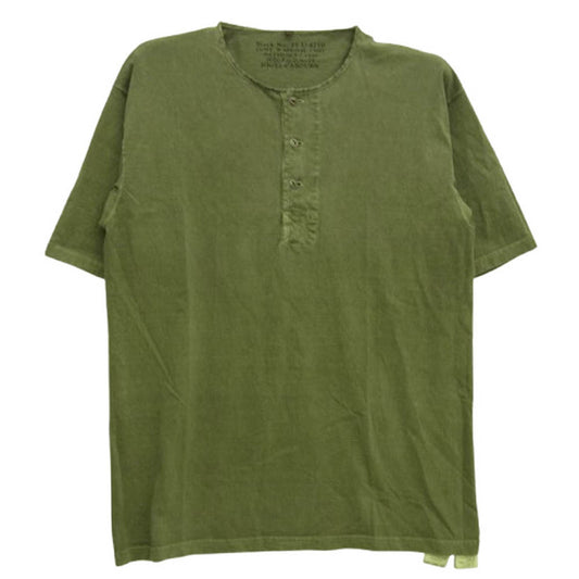 Nigel Cabourn ナイジェルケーボン 8048-00-21026 50s Henley T-Shirt ヘンリーネック 半袖 Tシャツ グリーン系 46【中古】