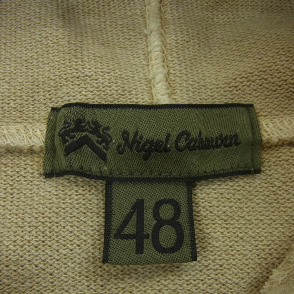 Nigel Cabourn ナイジェルケーボン 8047-00-20005 US NAVY SMOCK SHIRT US ネイビー スモック シャツ パーカー ベージュ系 48【中古】