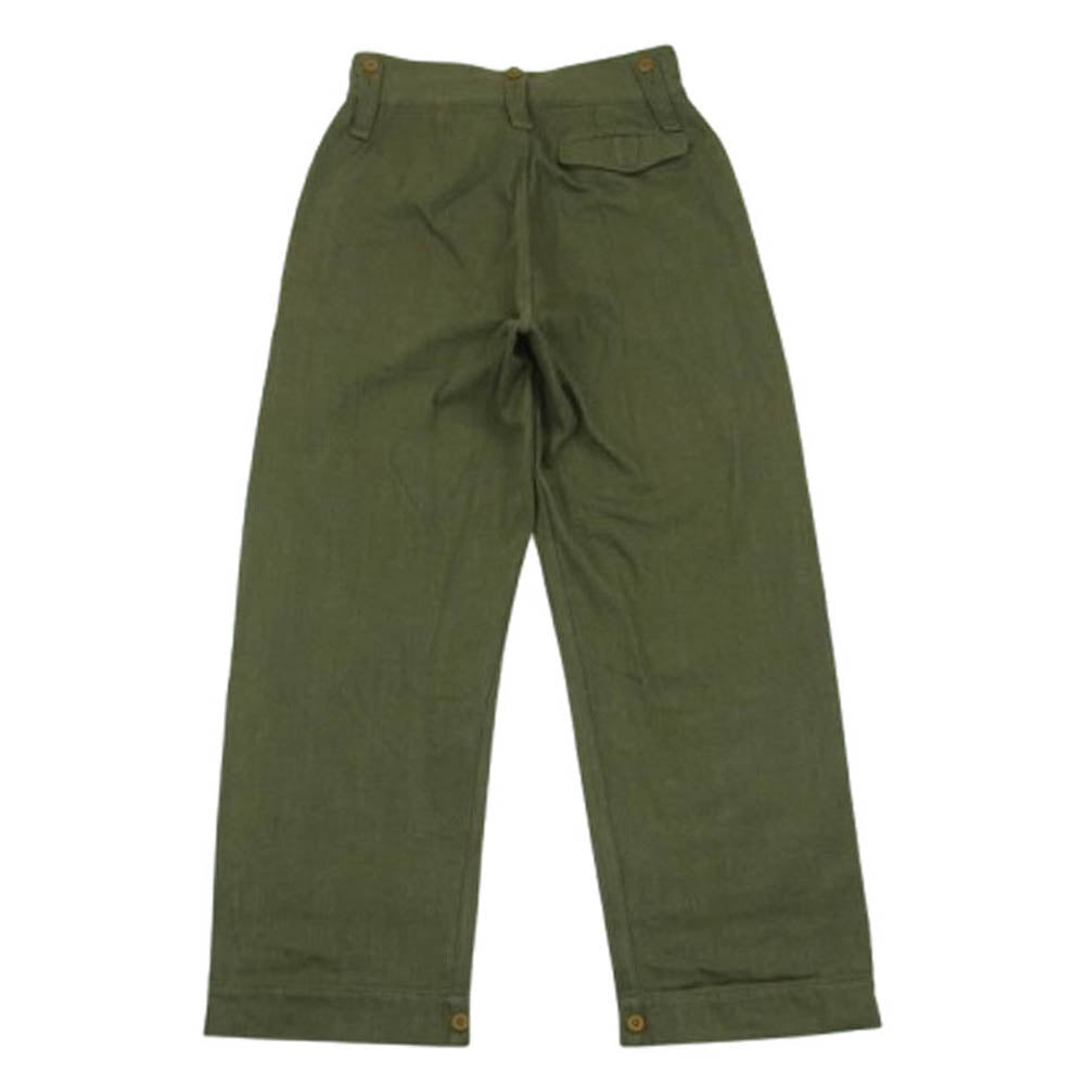 Nigel Cabourn ナイジェルケーボン 8045-00-50004 British Army Loose Denim ブリティッシュ アーミー パンツ ルーズ デニム グリーン系 30【中古】