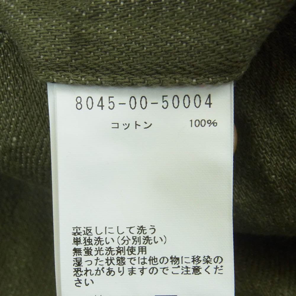Nigel Cabourn ナイジェルケーボン 8045-00-50004 British Army Loose Denim ブリティッシュ アーミー パンツ ルーズ デニム グリーン系 30【中古】